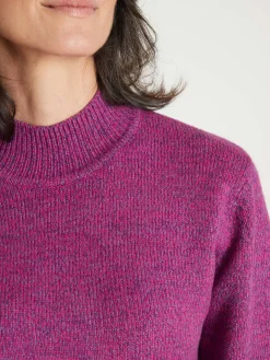 Femme Daxon Pull col montant manches longues