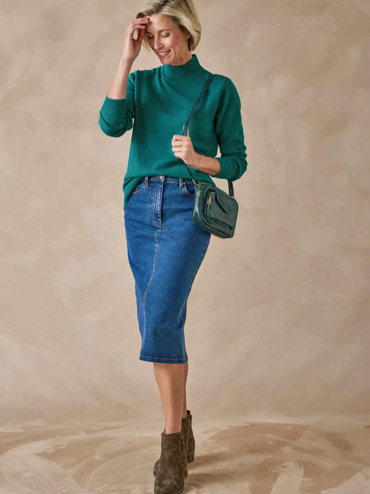 Femme Daxon Pull col montant manches longues