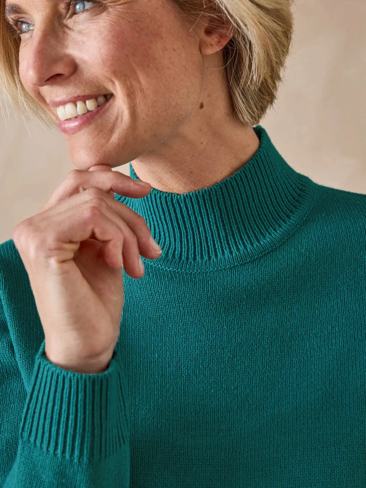 Femme Daxon Pull col montant manches longues