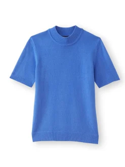 Femme Daxon Pull col montant manches courtes