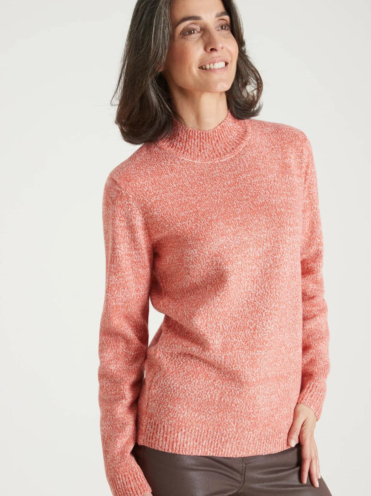 Femme Daxon Pull col montant manches longues