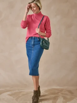 Femme Daxon Pull col montant manches longues