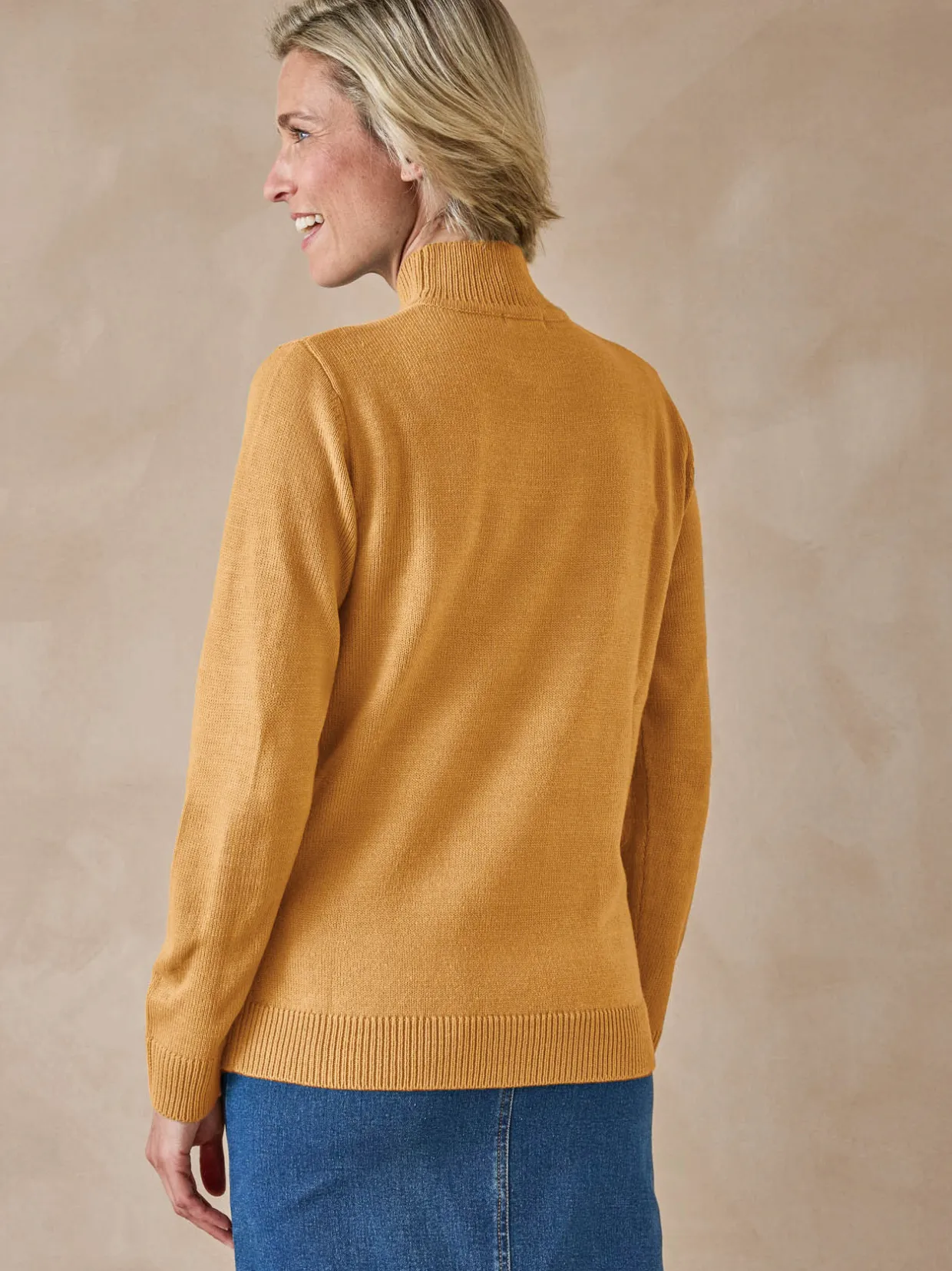 Femme Daxon Pull col montant manches longues