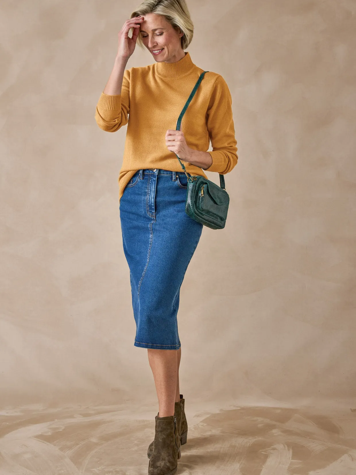 Femme Daxon Pull col montant manches longues