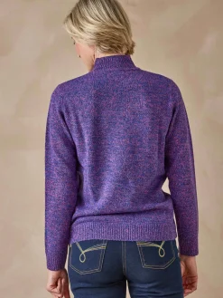 Femme Daxon Pull col montant manches longues