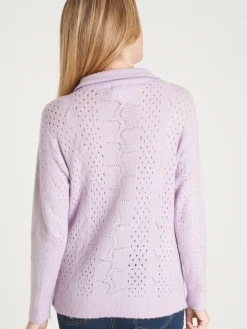 Femme Daxon Pull col montant zippé