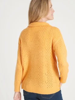 Femme Daxon Pull col montant zippé