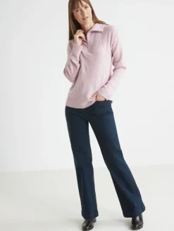 Femme Daxon Pull col montant zippé