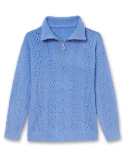 Femme Daxon Pull col montant zippé