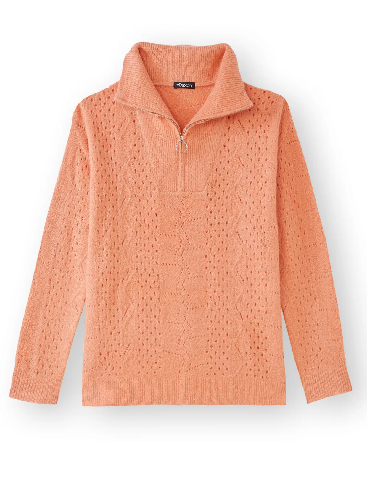 Femme Daxon Pull col montant zippé