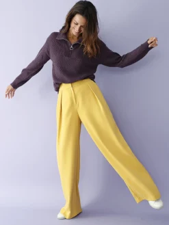 Femme Daxon Pull col montant zippé