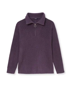 Femme Daxon Pull col montant zippé