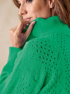 Femme Daxon Pull col montant zippé