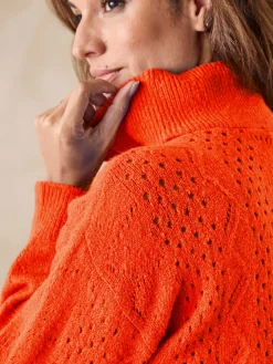 Femme Daxon Pull col montant zippé