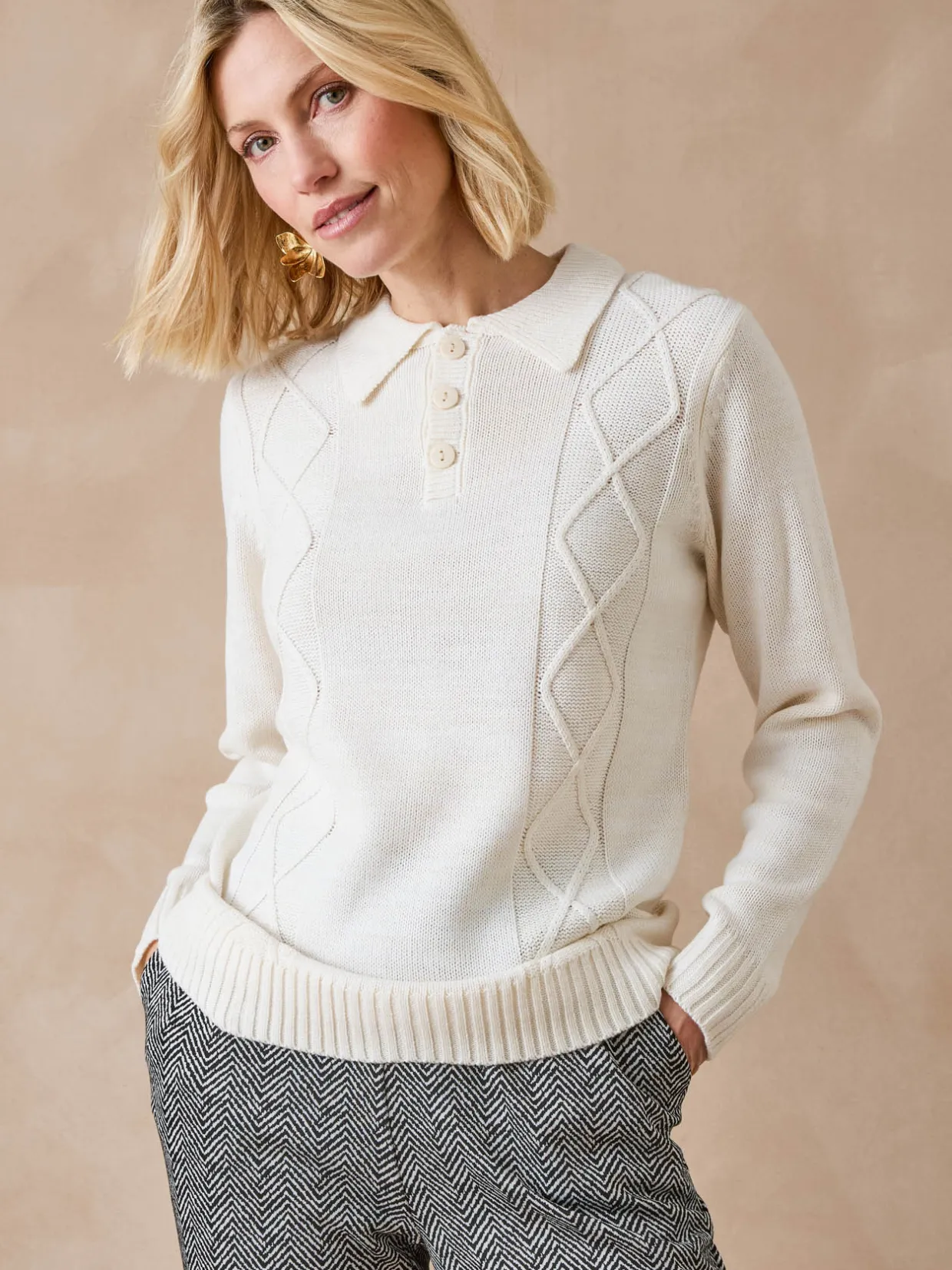 Femme Daxon Pull col polo