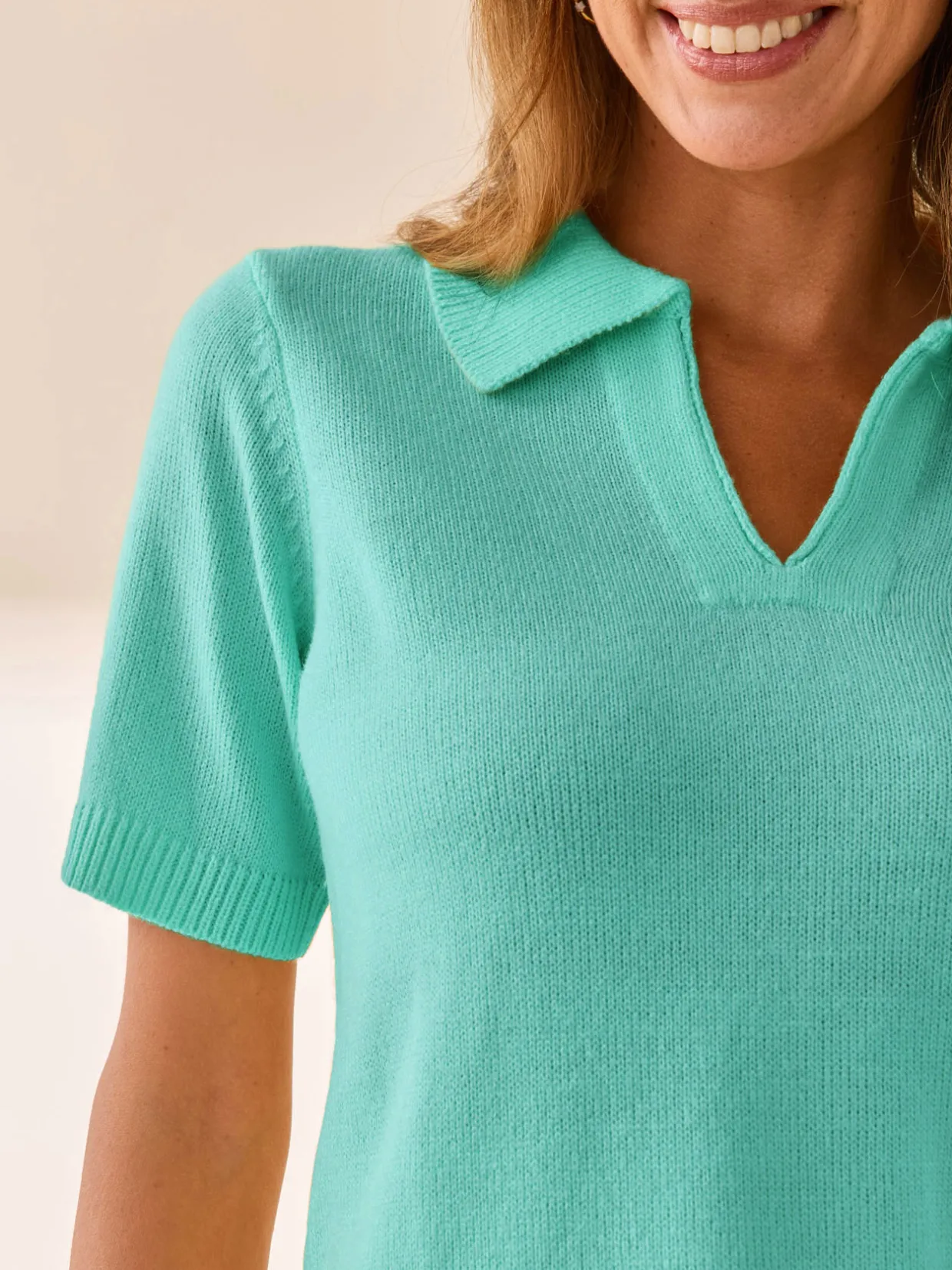 Femme Daxon Pull col polo manches courtes