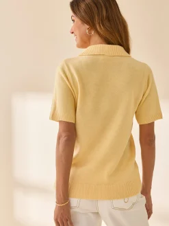 Femme Daxon Pull col polo manches courtes