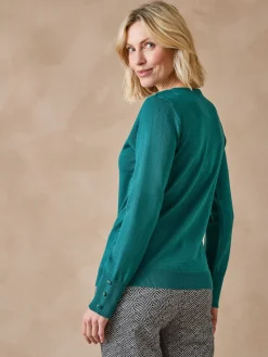 Femme Daxon Pull col rond 50% laine mérinos