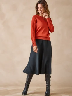 Femme Daxon Pull col rond 50% laine mérinos