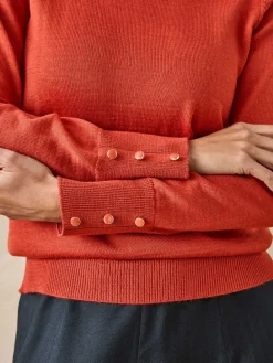 Femme Daxon Pull col rond 50% laine mérinos