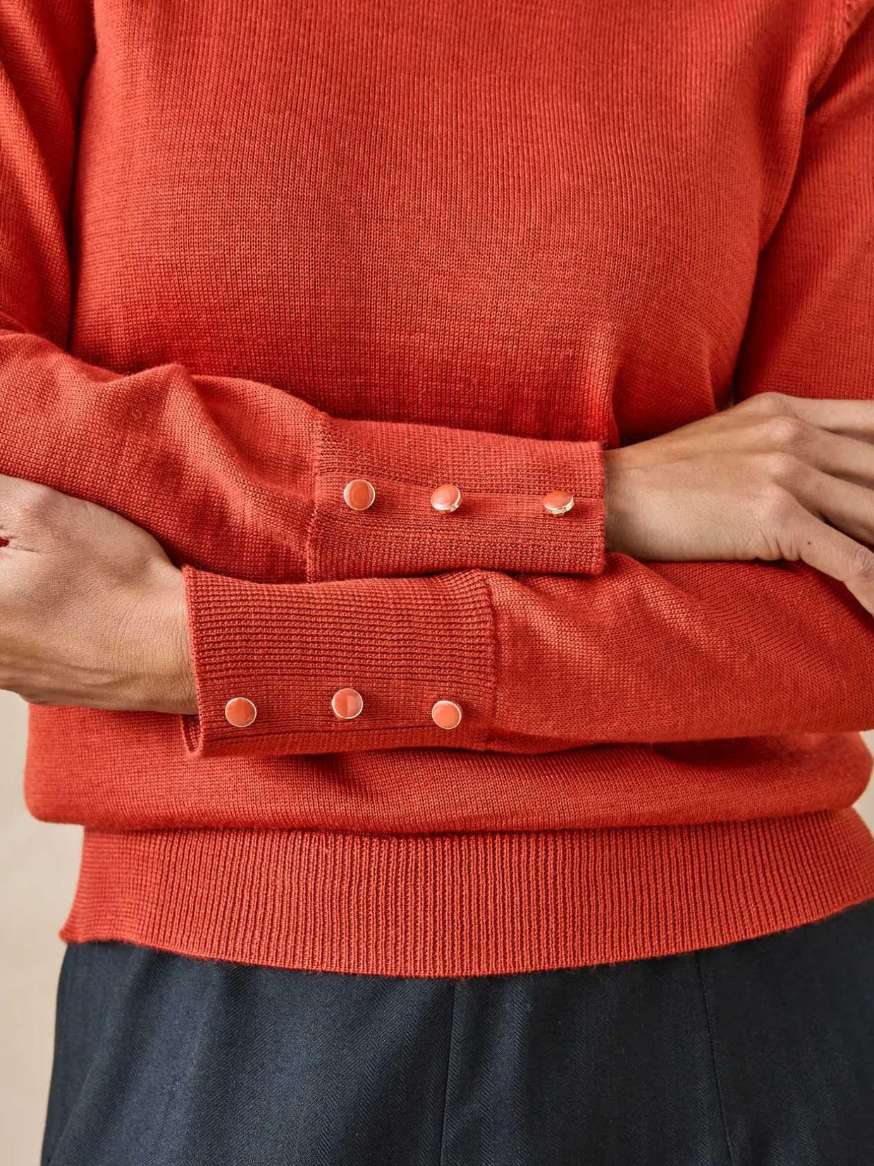 Femme Daxon Pull col rond 50% laine mérinos