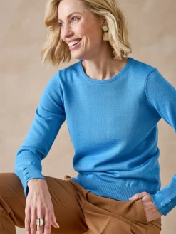 Femme Daxon Pull col rond 50% laine mérinos