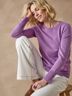 Femme Daxon Pull col rond 50% laine mérinos