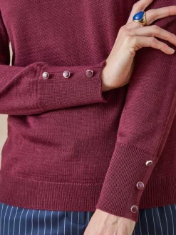 Femme Daxon Pull col rond 50% laine mérinos