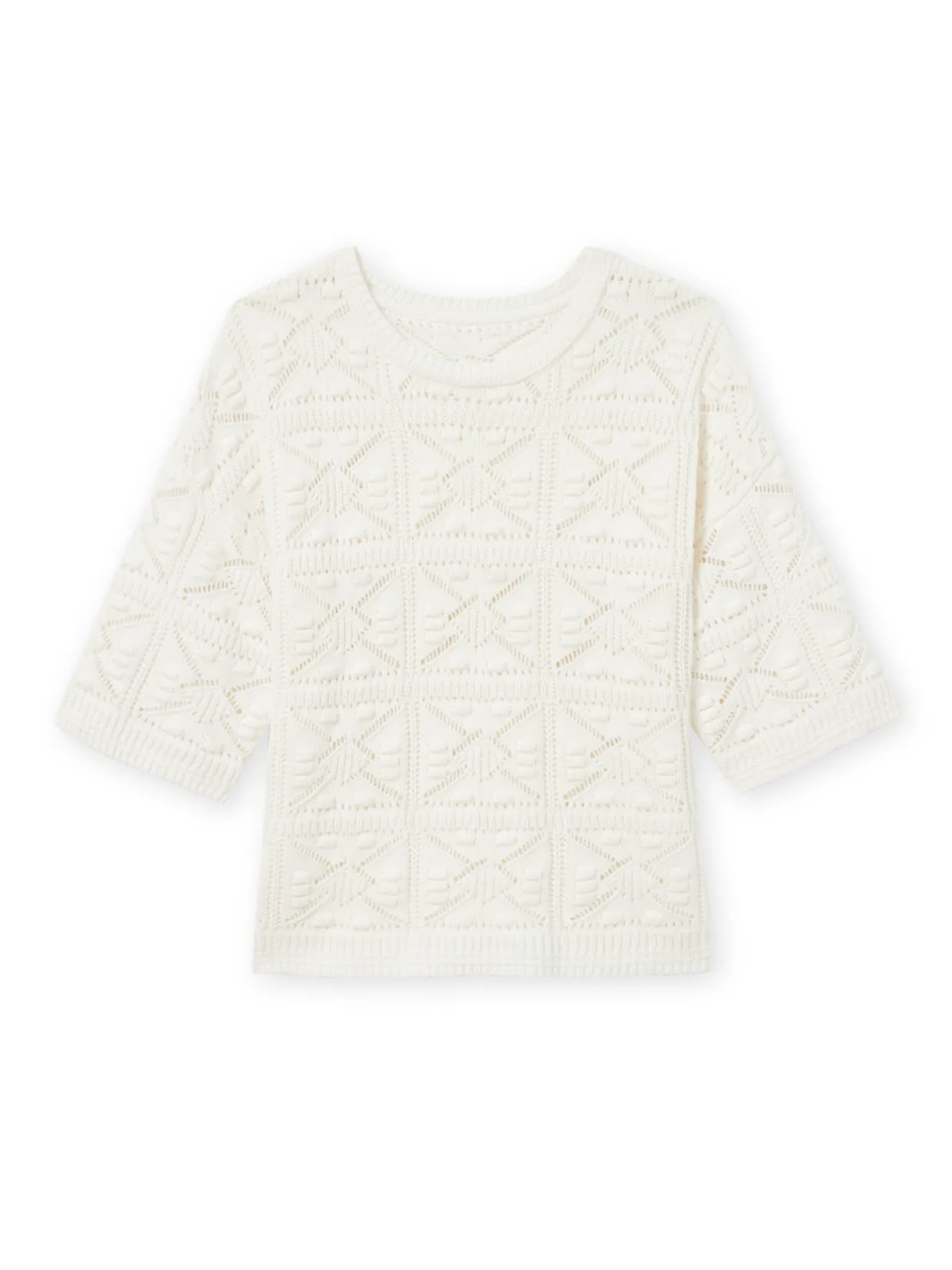 Femme Daxon Pull court façon crochet