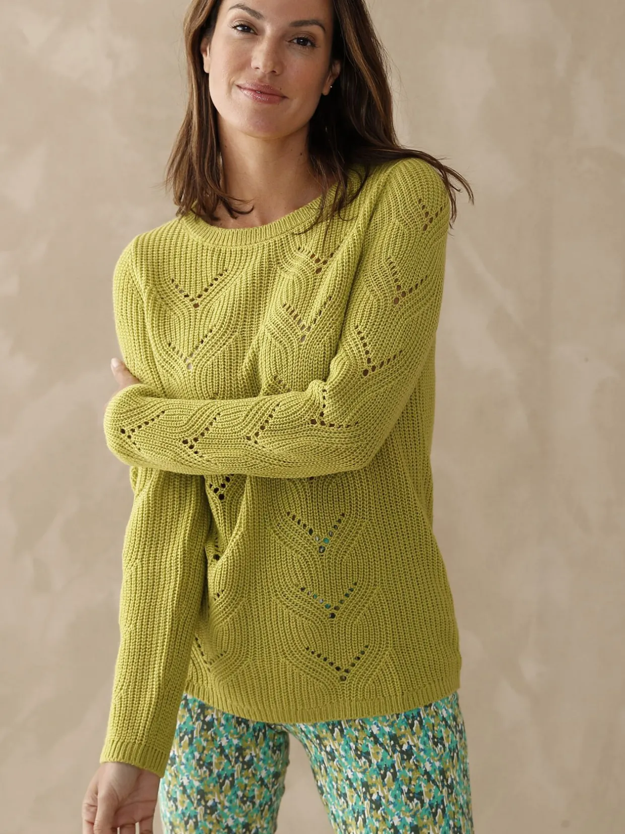 Femme Daxon Pull en côtes perlées