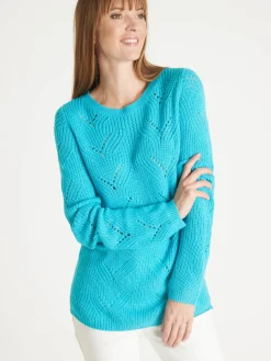 Femme Daxon Pull en côtes perlées