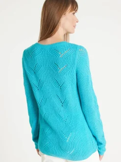 Femme Daxon Pull en côtes perlées