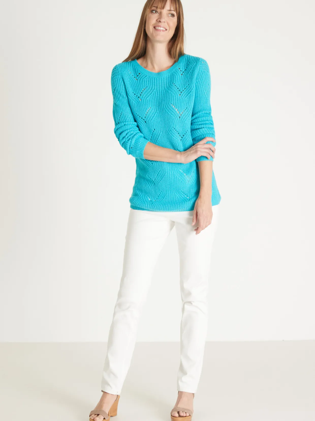 Femme Daxon Pull en côtes perlées