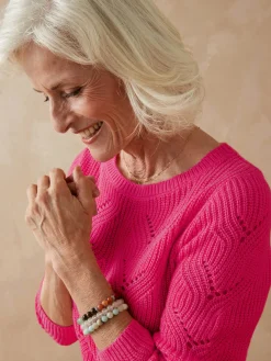 Femme Daxon Pull en côtes perlées