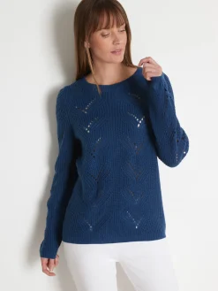 Femme Daxon Pull en côtes perlées