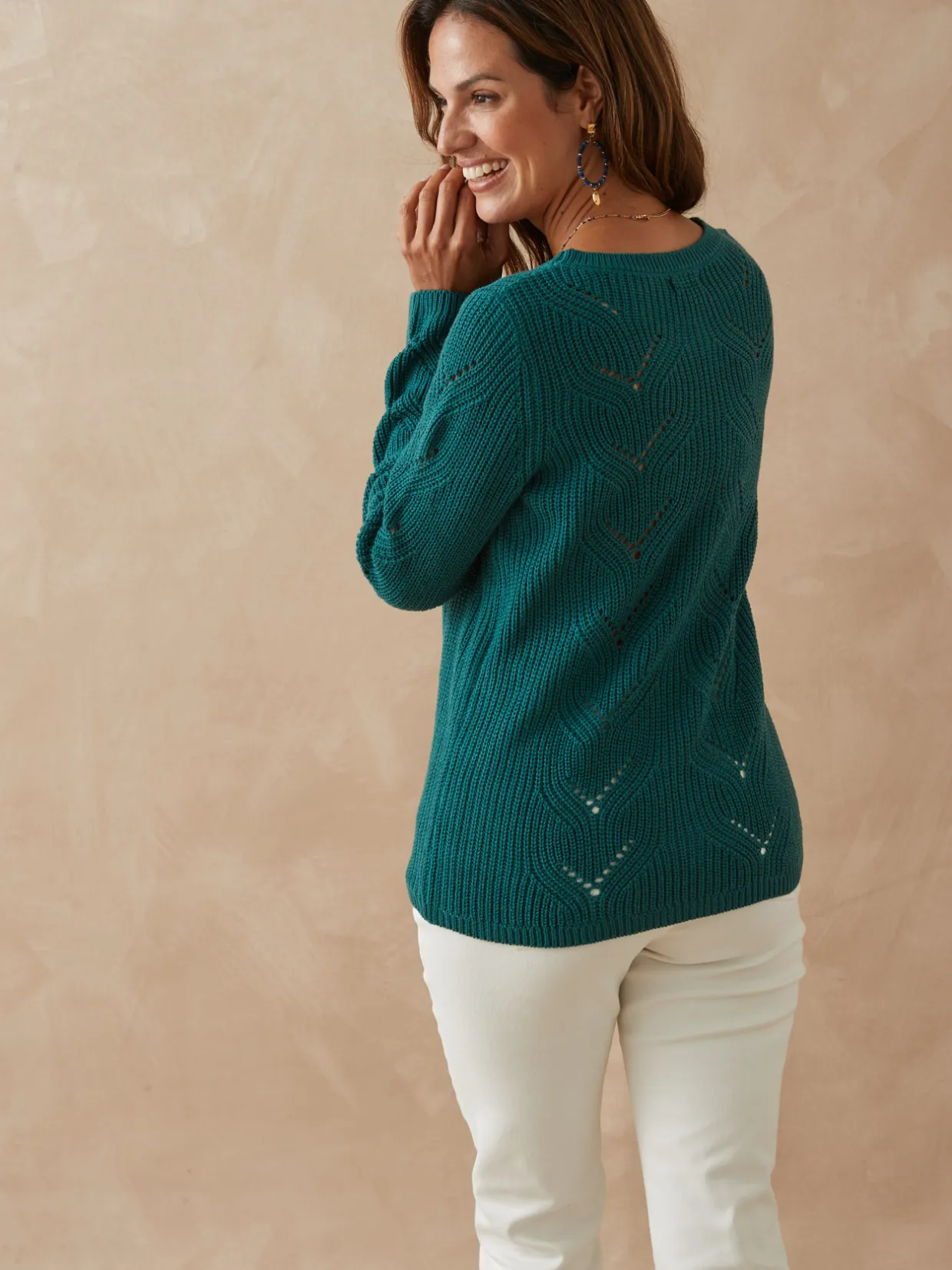 Femme Daxon Pull en côtes perlées