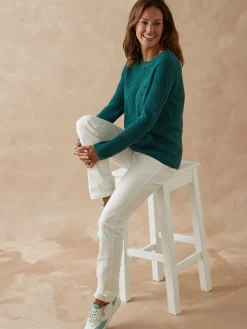 Femme Daxon Pull en côtes perlées