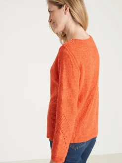 Femme Daxon Pull en côtes perlées