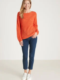 Femme Daxon Pull en côtes perlées