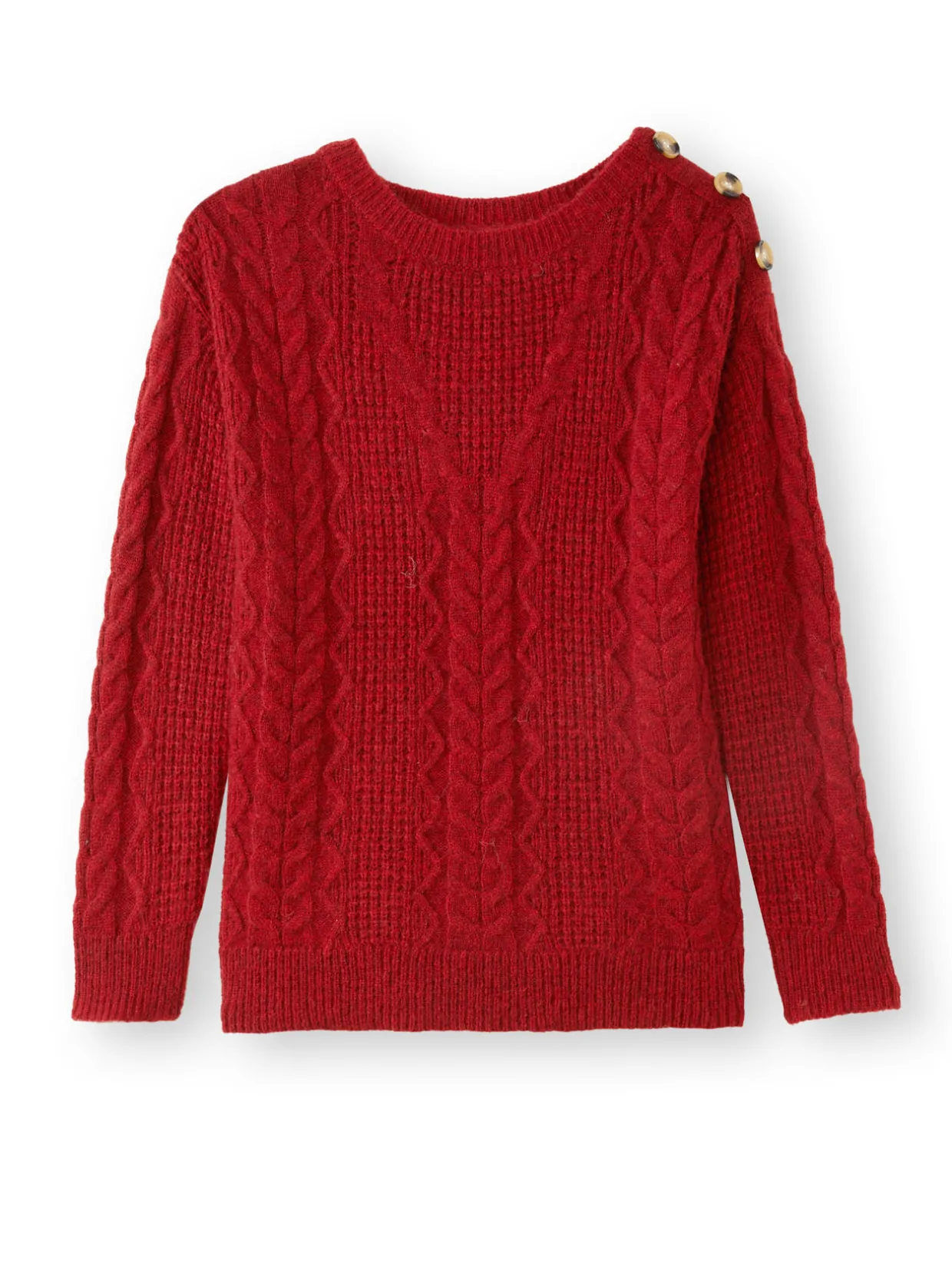 Femme Daxon Pull en maille fantaisie col rond