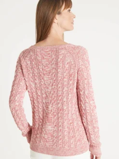 Femme Daxon Pull en maille torsadée