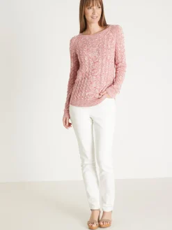 Femme Daxon Pull en maille torsadée