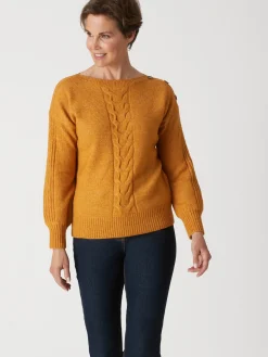 Femme Daxon Pull encolure bateau en jersey envers