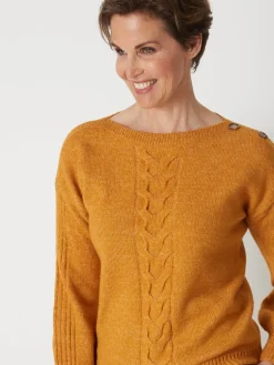 Femme Daxon Pull encolure bateau en jersey envers