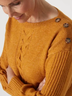 Femme Daxon Pull encolure bateau en jersey envers