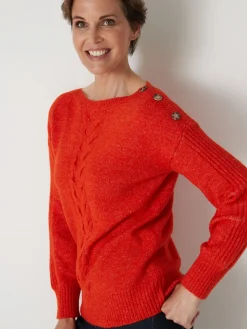 Femme Daxon Pull encolure bateau en jersey envers