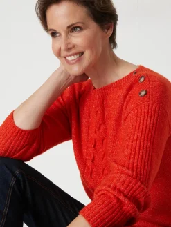 Femme Daxon Pull encolure bateau en jersey envers