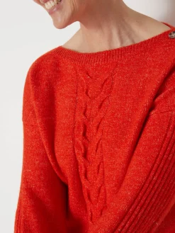 Femme Daxon Pull encolure bateau en jersey envers