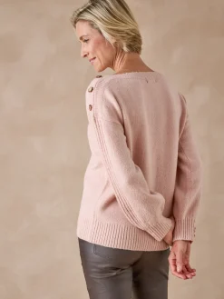 Femme Daxon Pull encolure bateau en jersey envers