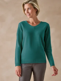 Femme Daxon Pull encolure V manches longues